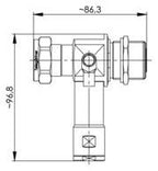 TEGA 100024583 7-16 Überspannungs- ableiter (f-m) Einbau 380-512MHz 50Ohm