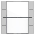 GIRA 5772015 Wippenset 2f BSF Tastsens.4 System 55 Klar/Grau matt (lackiert)