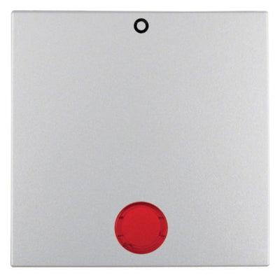 Berker 16241404 Wippe m.Linse rot+ Aufdruck 0 B.7 alu matt
