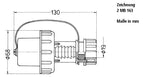Mennekes 10828 Stecker SCHUKO,16A2p+E 230V IP68,BL-GR
