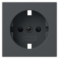 GIRA 492128 Abdeckung SCHUKO-Steckdose m.Shutter System 55 Anthrazit