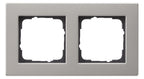 GIRA 0212335 Abdeckrahmen 2fach flach E2 Edelstahl