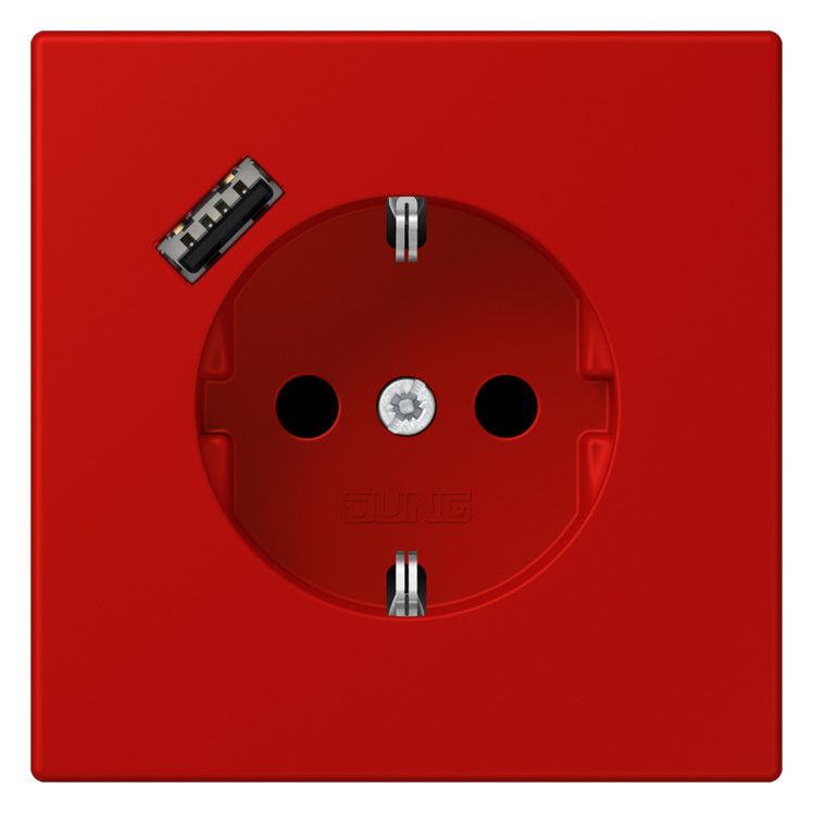 Jung LC1520-18A227 SCHUKO-Steckd.m.USB Typ A LC32090