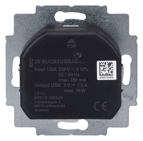 BJ 20 EUCB2USBAC-214 SCHUKO®-/USB-A+C Steckdose