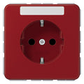 Jung CD1520BFKINART SCHUKO Steckdose Schriftf. erh.Ber.schutz bruchs. rot