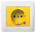 Legrand 771047 Schuko Steckdose m.erh. Ber.schutz beleuchtet Galea gelb