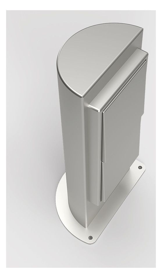 Energiesäule ES301 2x Schuko, Edelstahl gestrahlt ES301-1-2