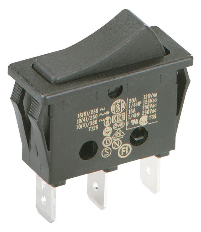 Bachmann 924.092 Wippenschalter s/s Serie 3652 1pol Umschalter unbel.