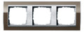GIRA 0213766 Abdeckrahmen 3fach Zwischen rahmen F/Alu Event Klar Braun