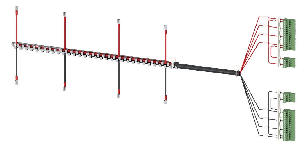Siemens 3KC9831-4 f.3KC8 Spannungs- versorgungskabel obers. 4p f.800-1000A