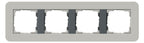 GIRA 0214422 Abdeckrahmen 4fach E3 Grau/Anthrazit Soft-Touch