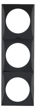 Berker 918192510 Rahmen 3fach Integro Flow schwarz glänzend