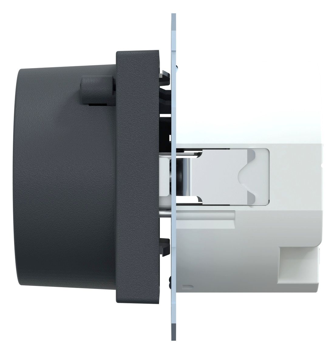 Mert 232814 FI-SCHUKO-Steckdose BRS anthrazit System M