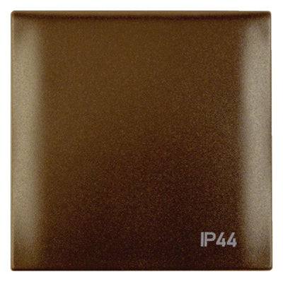 Berker 918282591 Rahmen 1fach m.Klappd.+ Aufdruck IP44 Integro Flow braun matt