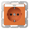 GIRA 4462109 SCHUKO-Steckdose BSF+ Shutter System 55 Orange glänzend