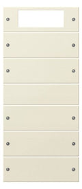 GIRA 219501 Wippenset 5fach Plus (2+3) System 55 Cremeweiß glänzend (lackiert)