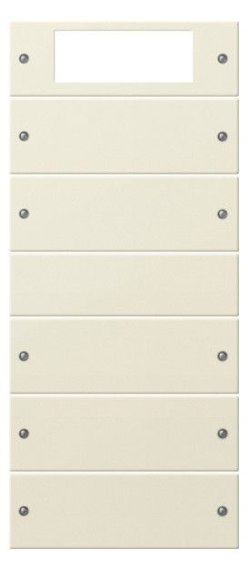GIRA 219501 Wippenset 5fach Plus (2+3) System 55 Cremeweiß glänzend (lackiert)