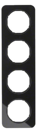 Berker 10142116 Rahmen 4fach R.1 Glas schwarz