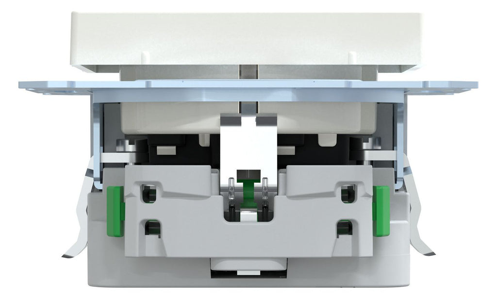Mert MEG 2366-0319 Schuko-Steckdose m.USB Ladegerät polarweiß glänzend