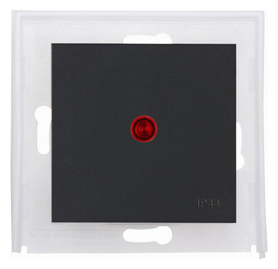 Kopp 493592008 HK07 IP44 Flächenwippe m. Linse rot anthrazit