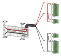 Siemens 3KC9833-1 f.3KC8 Spannungs- versorgungskabel unterseitig 2p f.250A