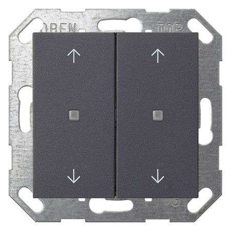 GIRA 517428 Taster Wippe 2fach Pfeile OneKNX System 55 Anthrazit