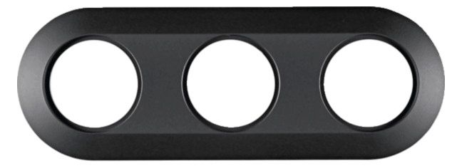 Berker MAN0100417 Rahmen 3fach Serie 1930 softtouch schwarz