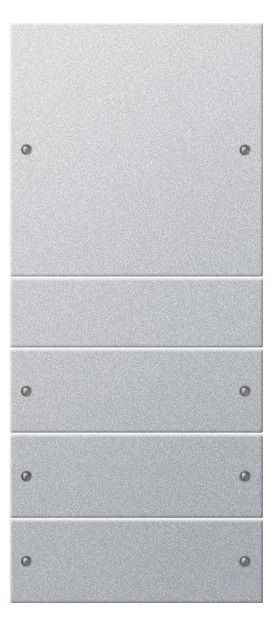GIRA 218426 Wippenset 4fach (1+3) System 55 Farbe Alu (lackiert)