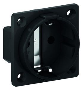 Bals 714 Schuko-Anbausteckdose 16A 3p IP20 schwarz H/B/T:50x50x36mm