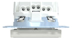 Mert MEG 2305-0319 SCHUKO-Steckdose BRS m.ÜSS+Schriftfeld StK polarweiß gl.Sys.M