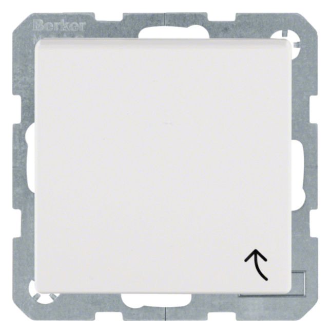 Berker 47511909 Steckdose SCHUKO+Klappd. S.1/B.3/B.7 polarweiß matt