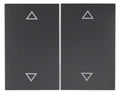 Berker 14357206 Wippe m.Aufdruck Symbol Pfeile K.1 anthrazit matt