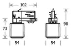 LTS ST-ZSCHUKO/4230V schwarz Anbau-Stromschiene Steckdosenadapter