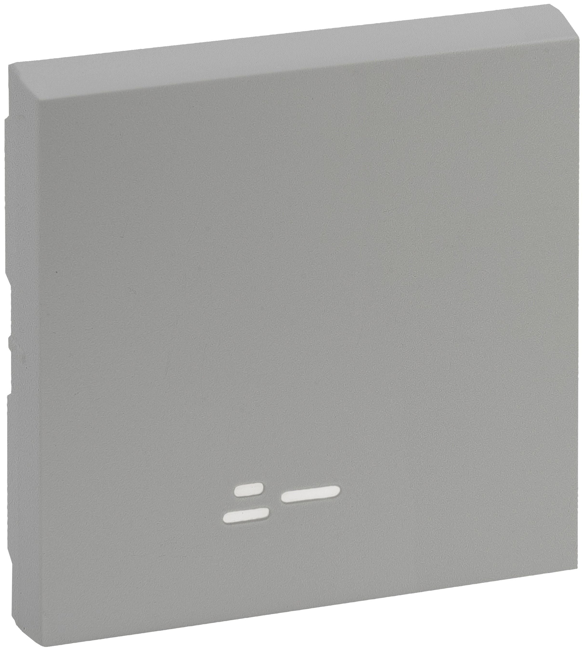 Legrand 864306 Wippe beleuchtet Wechselschalter Niloe Step Aluminium