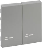 Legrand 864308 Wippe Serienschalter beleuchtet Niloe Step Aluminium