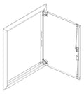 ABN GBRU25T Blendrahmen m.Volltüre f.UP-Flachverteiler,2x5-reihig