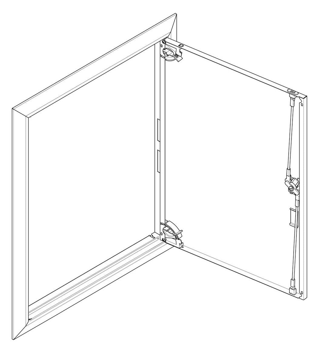 ABN GBRU25T Blendrahmen m.Volltüre f.UP-Flachverteiler,2x5-reihig