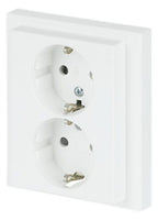BJ 202 EUJB-884 SCHUKO® Doppelsteckdose volle Abdeckung EBS