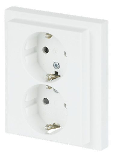 BJ 202 EUJB-884 SCHUKO® Doppelsteckdose volle Abdeckung EBS