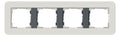 GIRA 0214421 Abdeckrahmen 4fach E3 Hellgrau/Anthrazit Soft-Touch