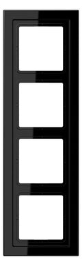 Jung LSD984SW Rahmen 4fach LS/FD-design schwarz