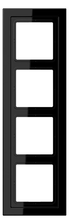 Jung LSD984SW Rahmen 4fach LS/FD-design schwarz