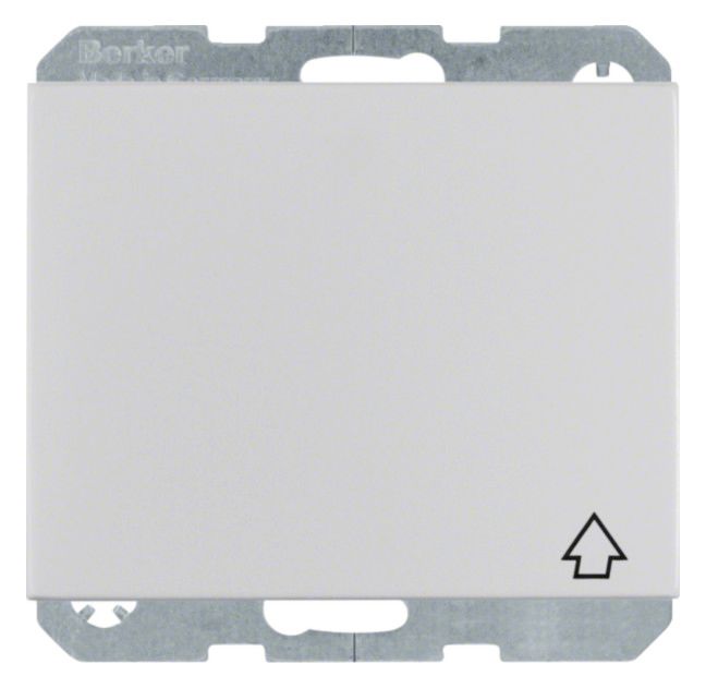 Berker 47517103 Steckdose SCHUKO+Klappd. m.erh.BS K.5 Alu