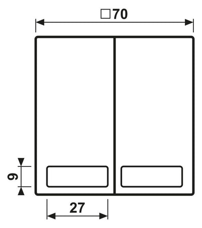 Jung LS995NA Wippe Serienschalter Schriftfeld weiß