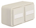 Berker 47753532 Steckdose SCHUKO 2fach waagr. m.Klappd.+B-feld W.1 polarweiß