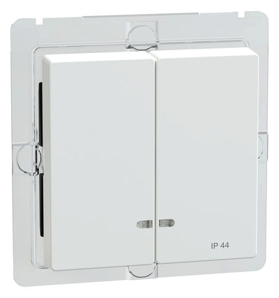 Mert MEG 3424-0325 Doppelwippe m.Ko.- fenster IP44 aktivweiß glänzend System M