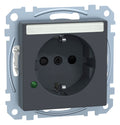 Mert MEG 2305-0414 SCHUKO-Steckdose BRS m.ÜSS+Schriftfeld StK anthrazit System M