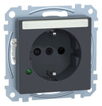 Mert MEG 2305-0414 SCHUKO-Steckdose BRS m.ÜSS+Schriftfeld StK anthrazit System M