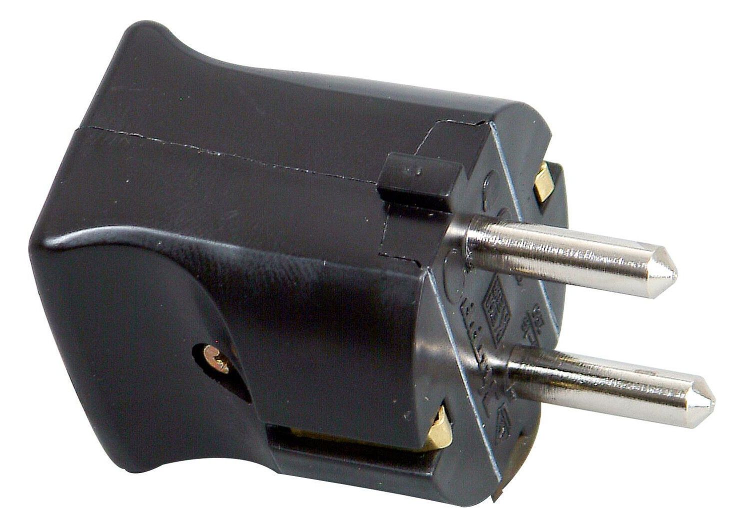 Kopp 170205010 Kunststoff Schuko Stecker (Klappstecker) 16A schwarz