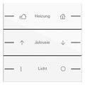 GIRA 576303 Wippenset 3fach indiv. Tastsensor4 System 55 Reinweiß glänzend